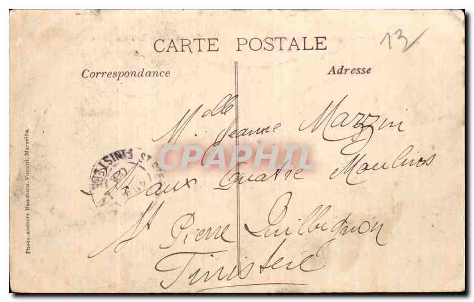 Marseille - Exposition Coloniale 1922 - Pavillon du Laos - CPA  — Verso