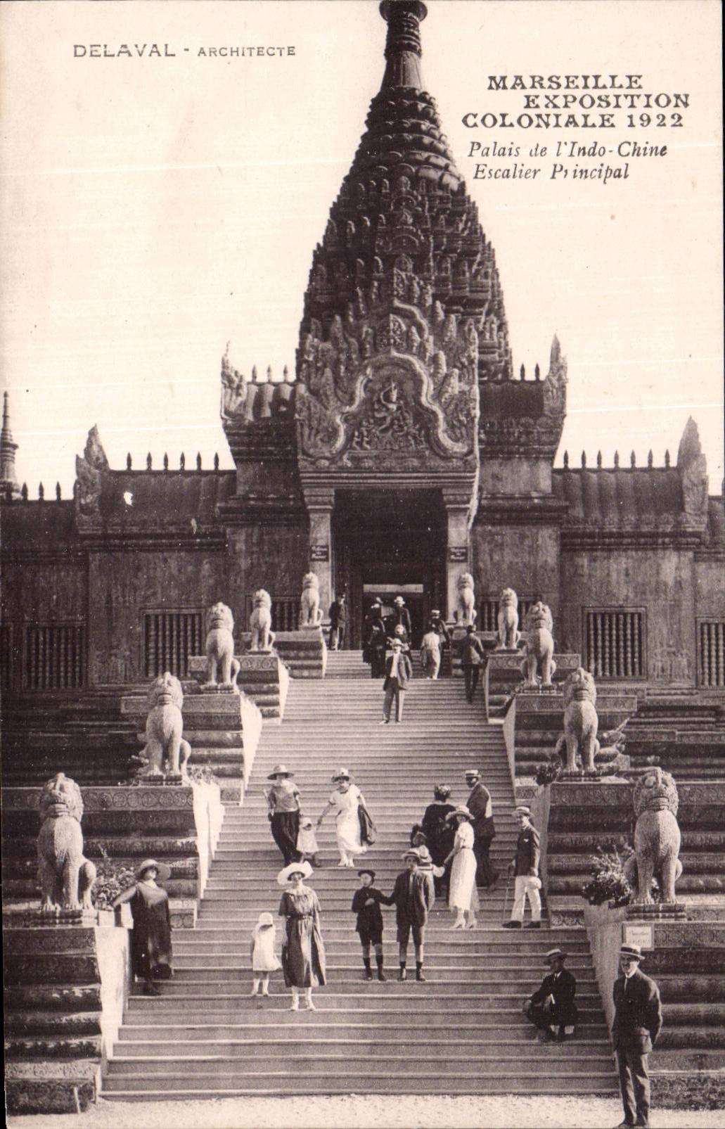 Marseille - Exposition Coloniale 1922 - Palais de l Indo Chine - CPA 