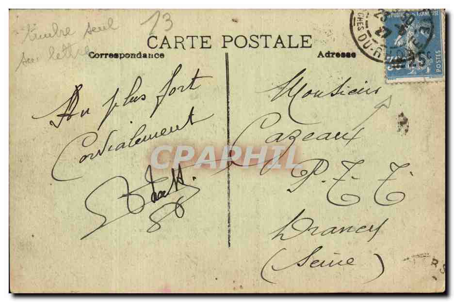 Marseille - Souvenir - Le Marseillais et le Gascon - CPA  — Rückseite