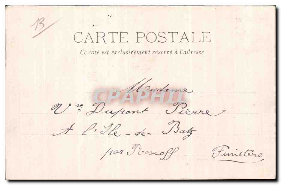 Marseille - La Mairie - CPA  — Verso