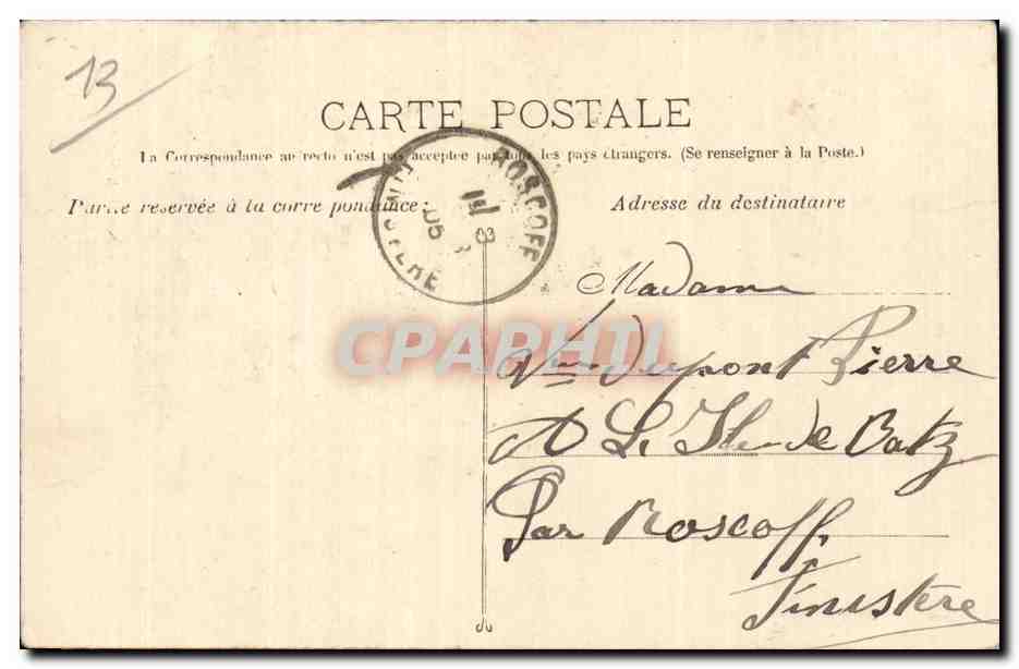 Folklore - Costumes - Type Marseillais - Poissonniere - CPA  — Verso