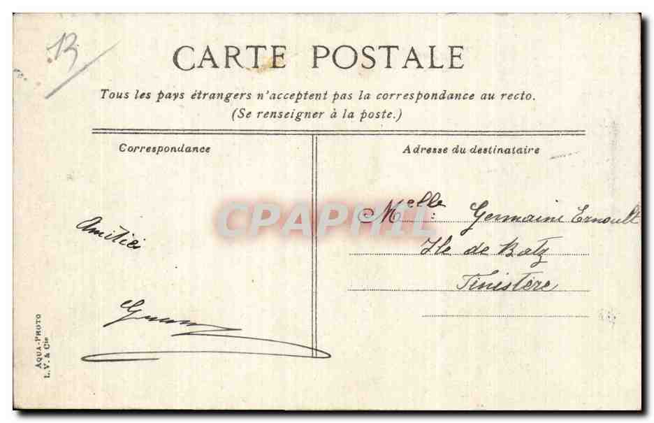 Marseille - La Joliette - CPA  — Verso