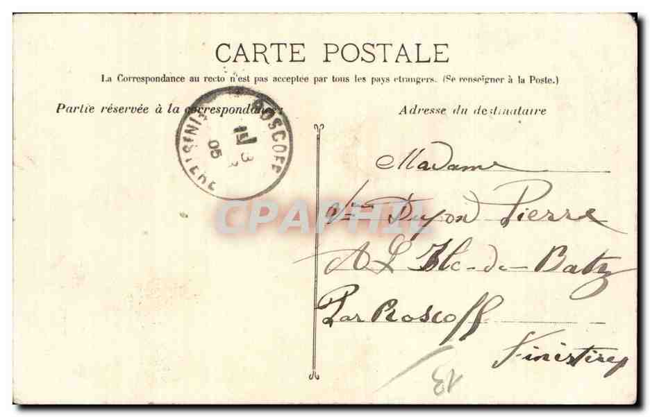 Folklore - Costumes - Type Marseillais - Poissonniere - CPA  — Verso