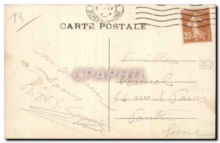 Les 4 Saisons - Le Pont de la Clue - CPA  — Rückseite