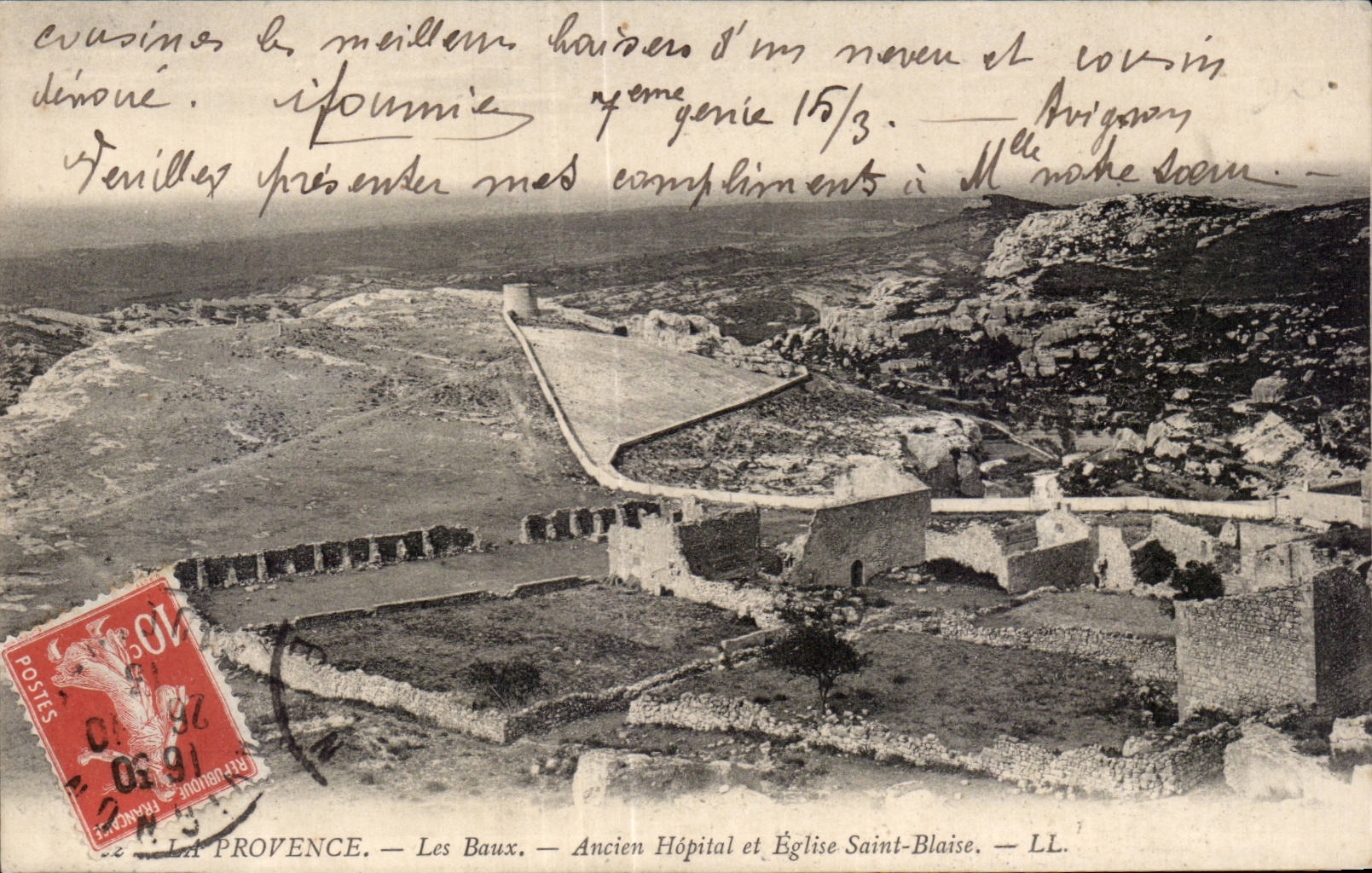La Provence - Les Baux - Ancien Hopital - Eglise Saint Blaise - CPA 