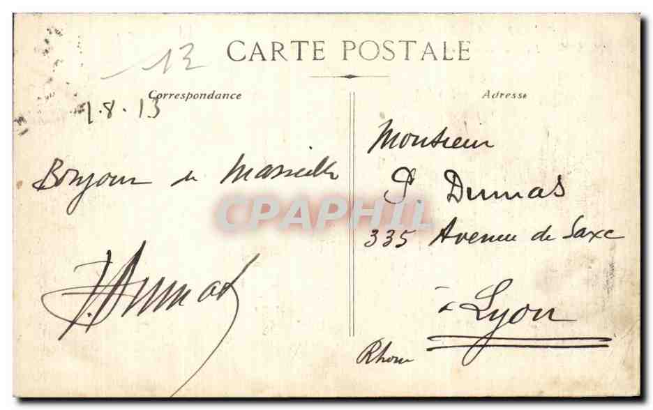 Marseille — La Rue Noailles — C.N. — Éditeur C.N. (n°22) — Rückseite