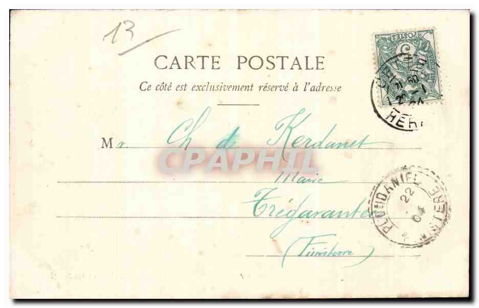 Marseille - La Cannebiere - Cafe Riche - CPA  — Rückseite