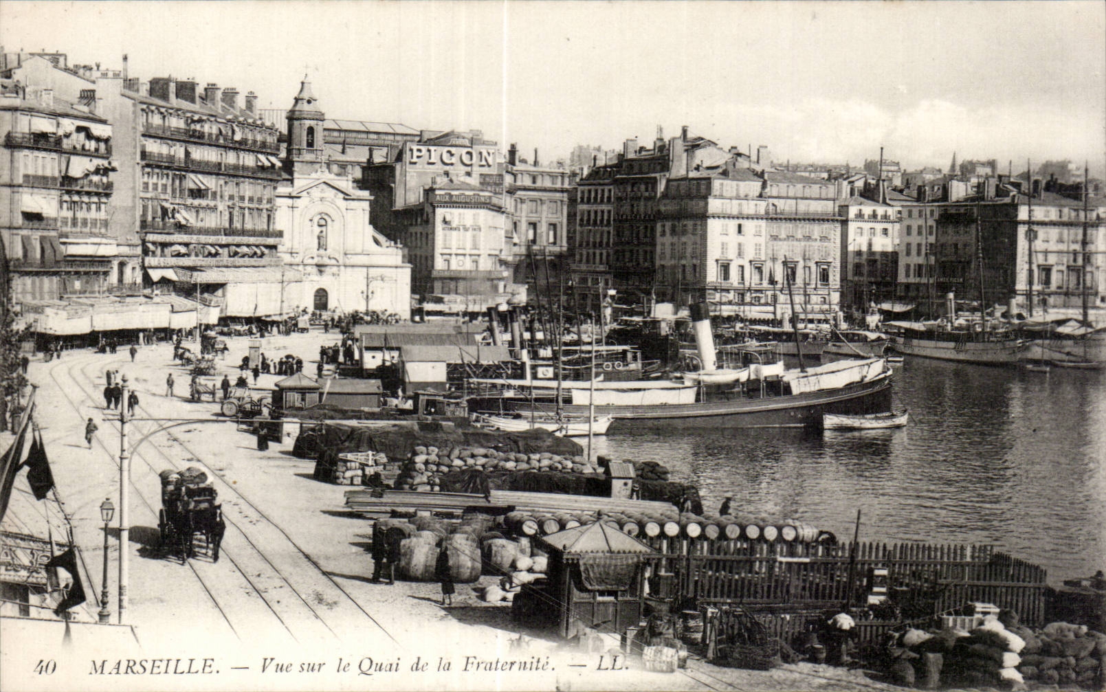Marseille - Vue sur le Quai de la Fraternite - CPA 