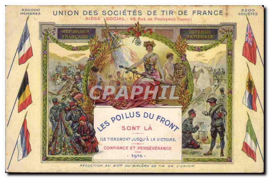 CPA Militaria Les poilus du front 