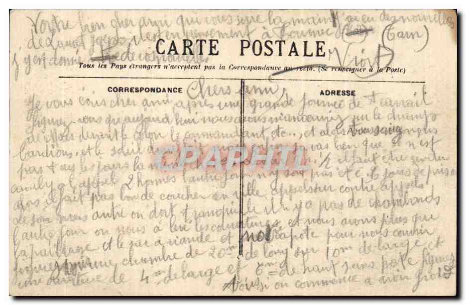 CPA Militaria Explosion d une torpille portee Marine militaire francaise — Rückseite