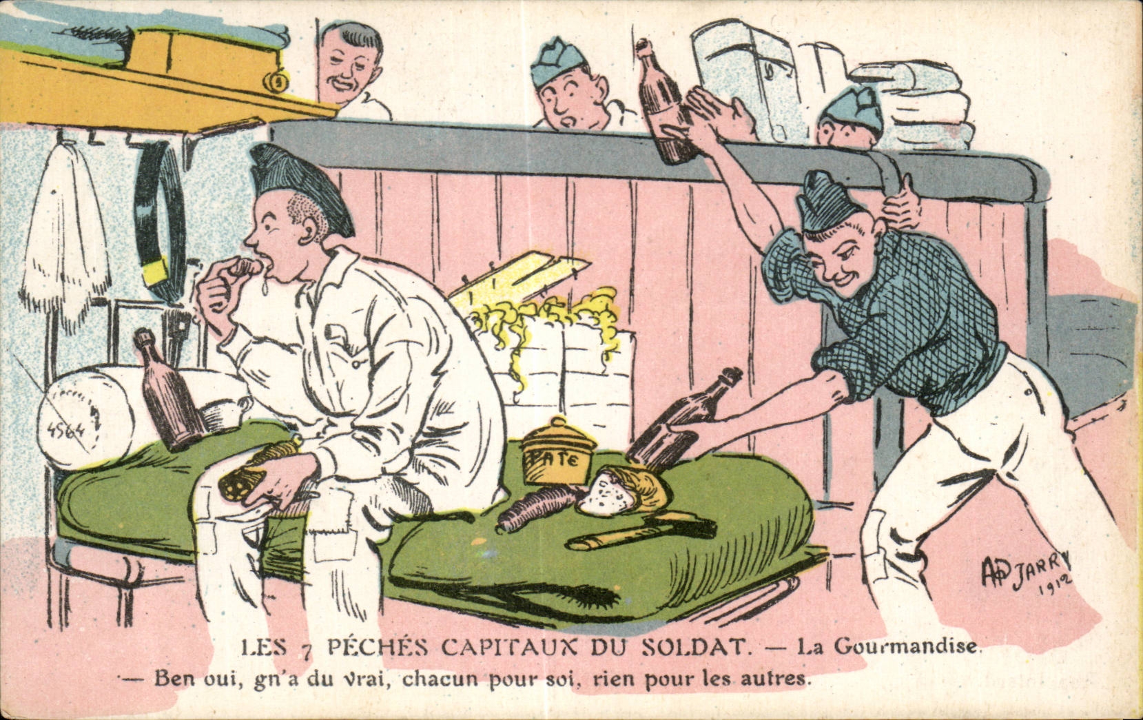 De zeven kapitalen zonden van de soldaat — De Gier — AD JARRY 1912