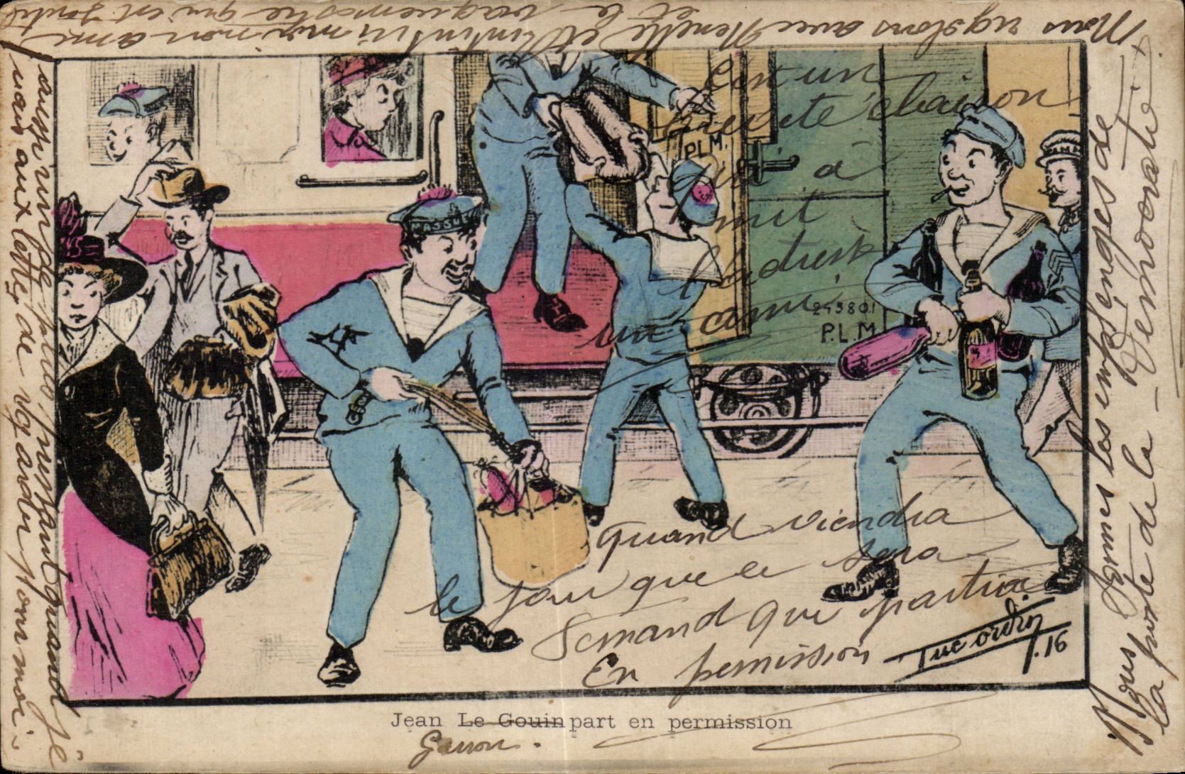 Soldats en permission — Jean Le Gouin part en permission — Jean Le Gouin, éditeur
