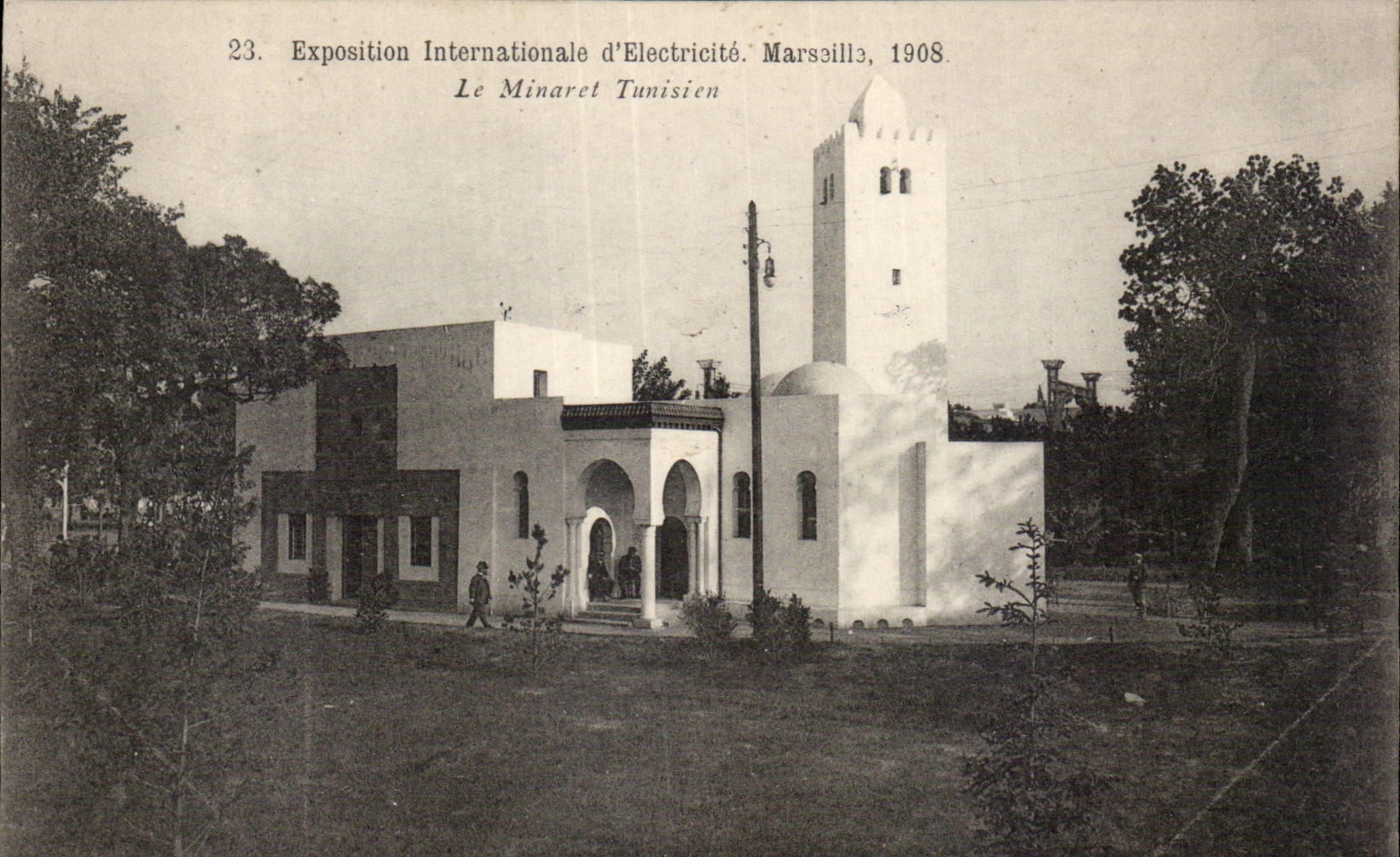 Marseille - Exposition Internationale d Electricite 1908 - Le Minaret Tunisien - CPA 