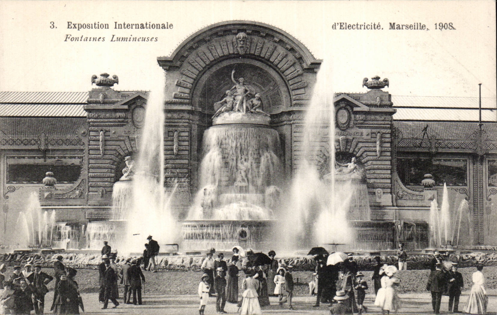 Marseille - Exposition Internationale d Electricite 1908 - Fontaines Lumineuses - CPA 