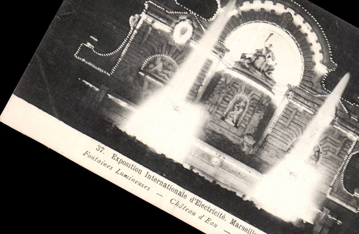 Marseille - Exposition Internationale d Electricite 1908 - Fontaines Lumineuses - CPA 