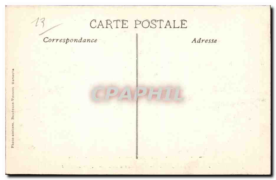 Marseille - Exposition Internationale d Electricite 1908 - Fontaines Lumineuses - CPA  — Rückseite
