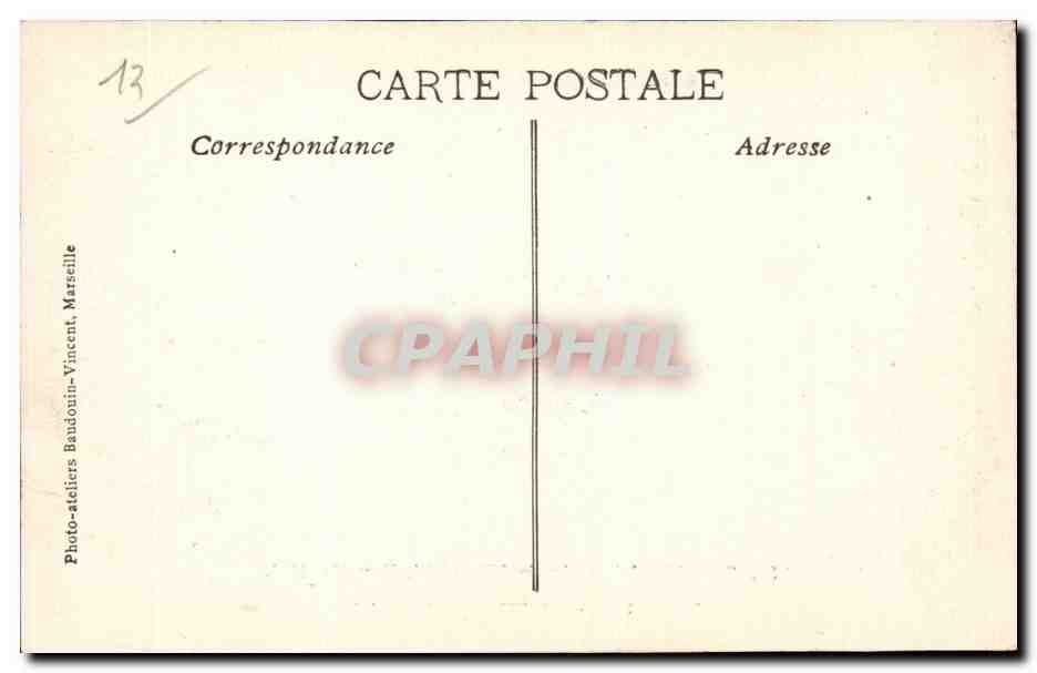 Marseille - Exposition Internationale d Electricite 1908 - Grand Portique d Entree du Rond Point - CPA  — Rückseite