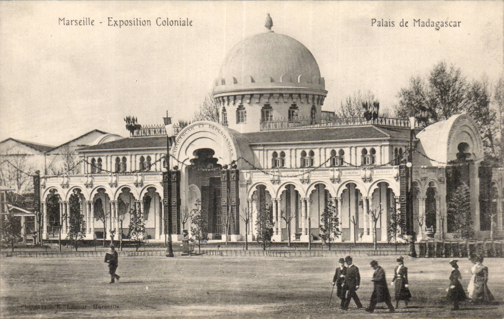 Marseille - Exposition Coloniale - Palais de Madagascar - CPA 