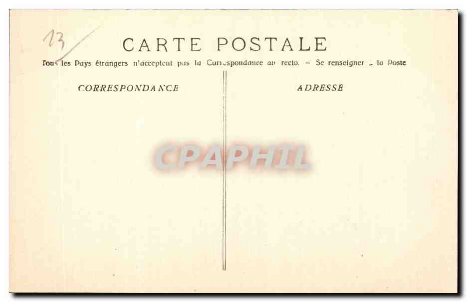 Marseille - Exposition Coloniale - Palais de Madagascar - CPA  — Rückseite