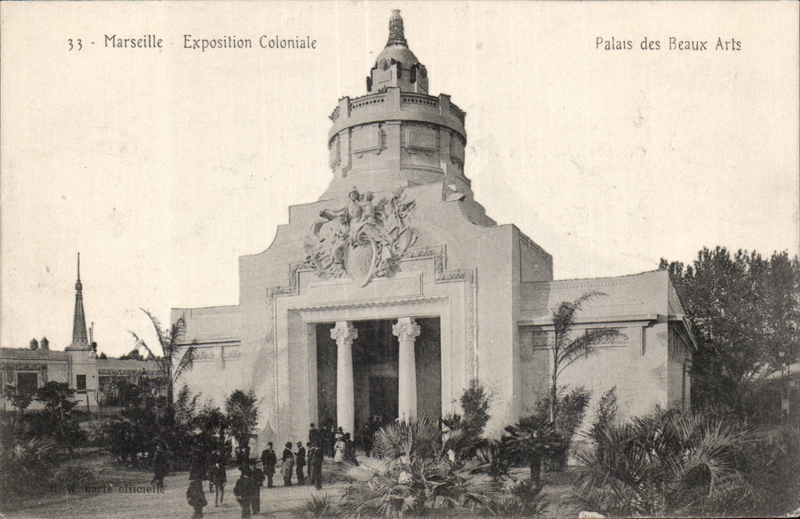 Marseille - Exposition Coloniale - Palais des Beaux Arts - CPA 