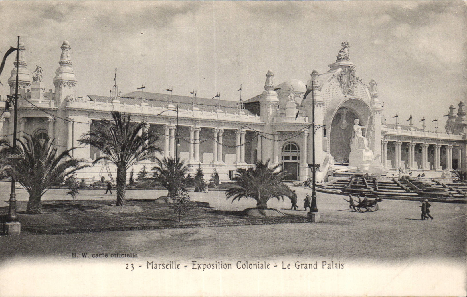 Marseille - Exposition Coloniale - Le Grand Palais - CPA 
