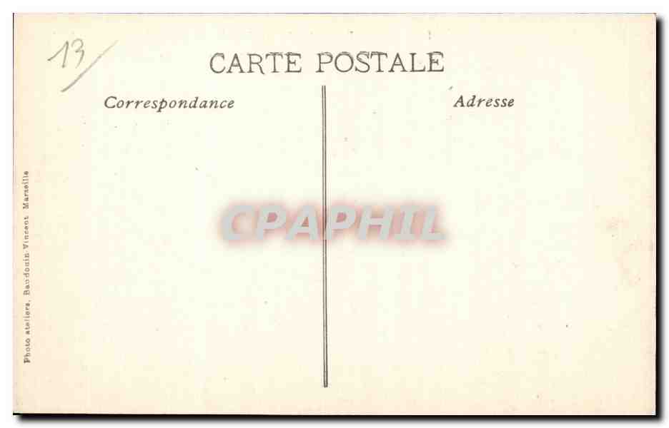 Exposition Internationale d'Électricité. Marseille, 1908. La Grande Brasserie — Photo atelier Vincent, Marseille, n°57 — Verso
