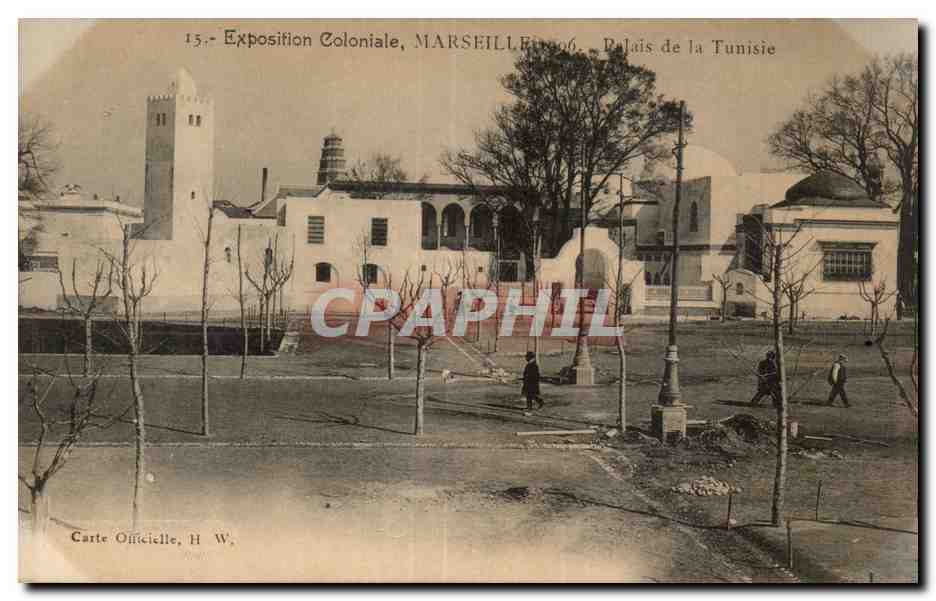 Marseille - Exposition Coloniale - Palais de la Tunisie - CPA 