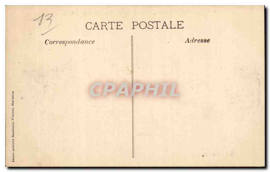 Marseille - Exposition Coloniale - Palais de la Tunisie - CPA  — Verso