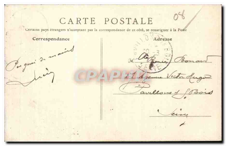 Givet - Vue Generale prise de la Tour - CPA  — Rückseite