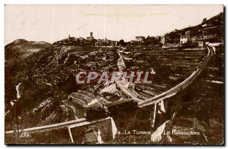 La Turbie - Le Funiculaire - CPA 