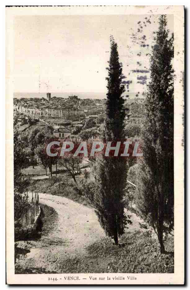 Vence - Vue sur la Vieille Ville - CPA 