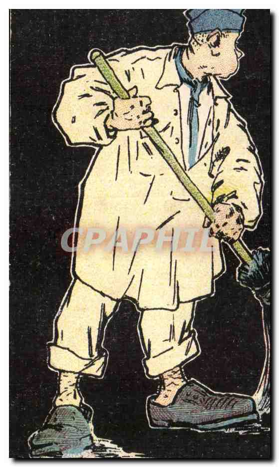 CPA Militaria Humour La corvee