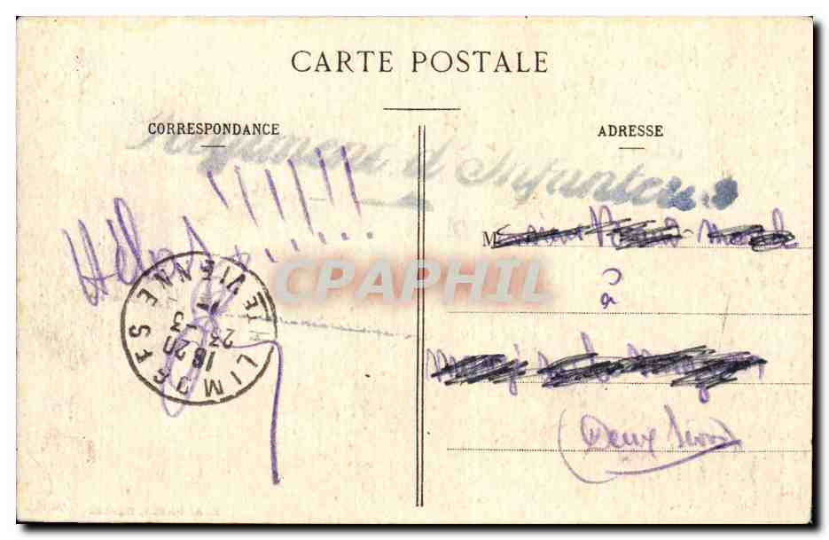 La Coruée — Scène de nettoyage — E. A. Paris, Déposé — Verso