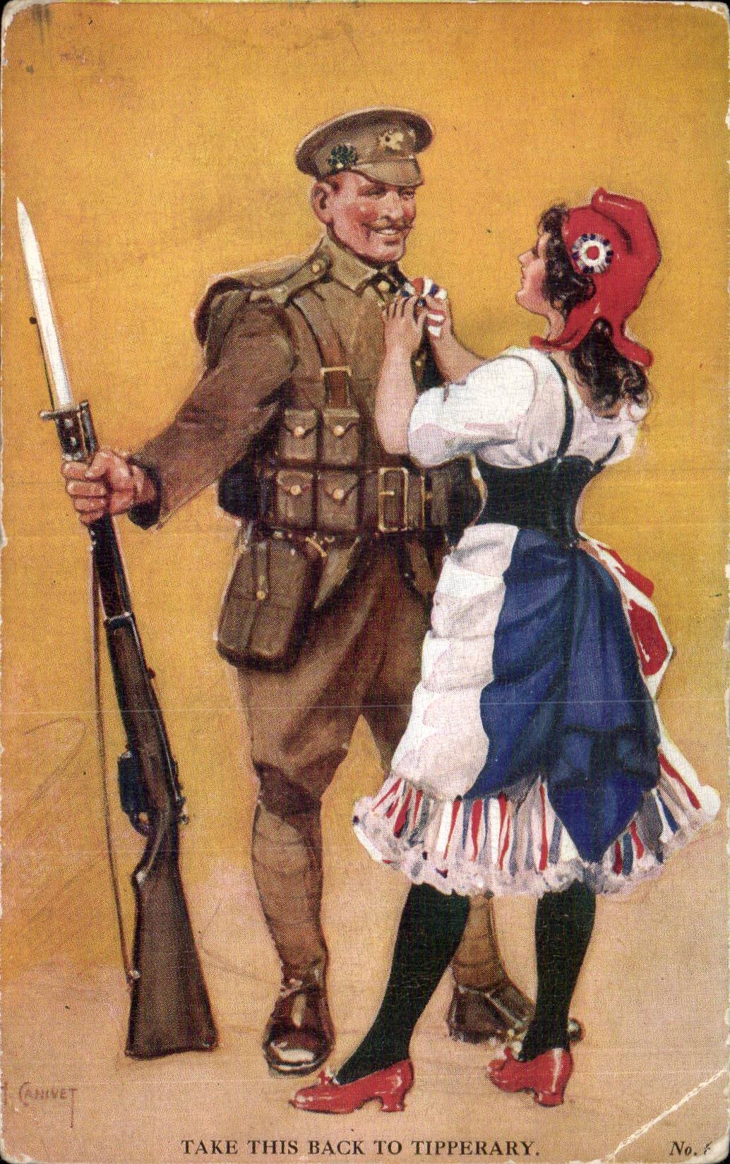 CPA Militaria Humour Take this back to Tipperary Ireland Irlande
