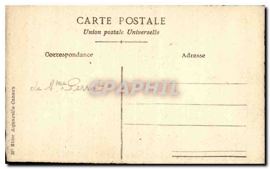 CPA Militaria Humour Futur amiral — Rückseite