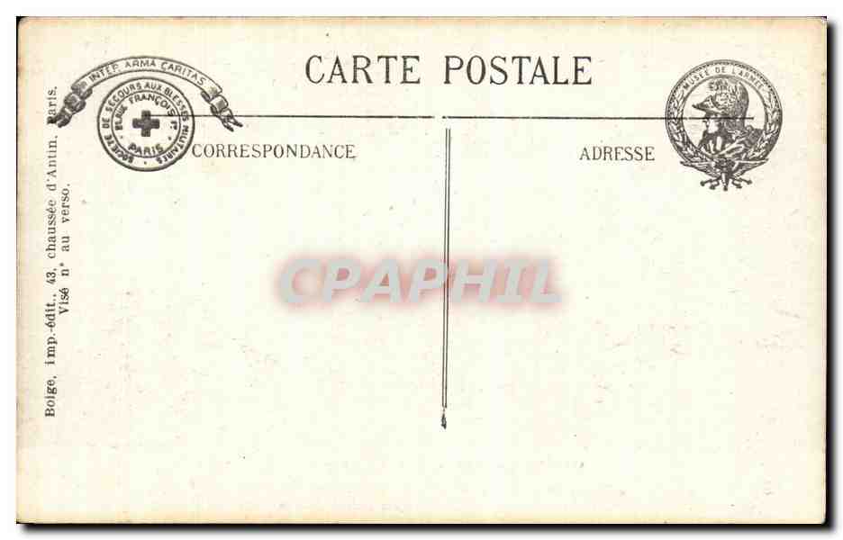 CPA Militaria Musee de l armee Eglise des Invalides Paris  — Rückseite