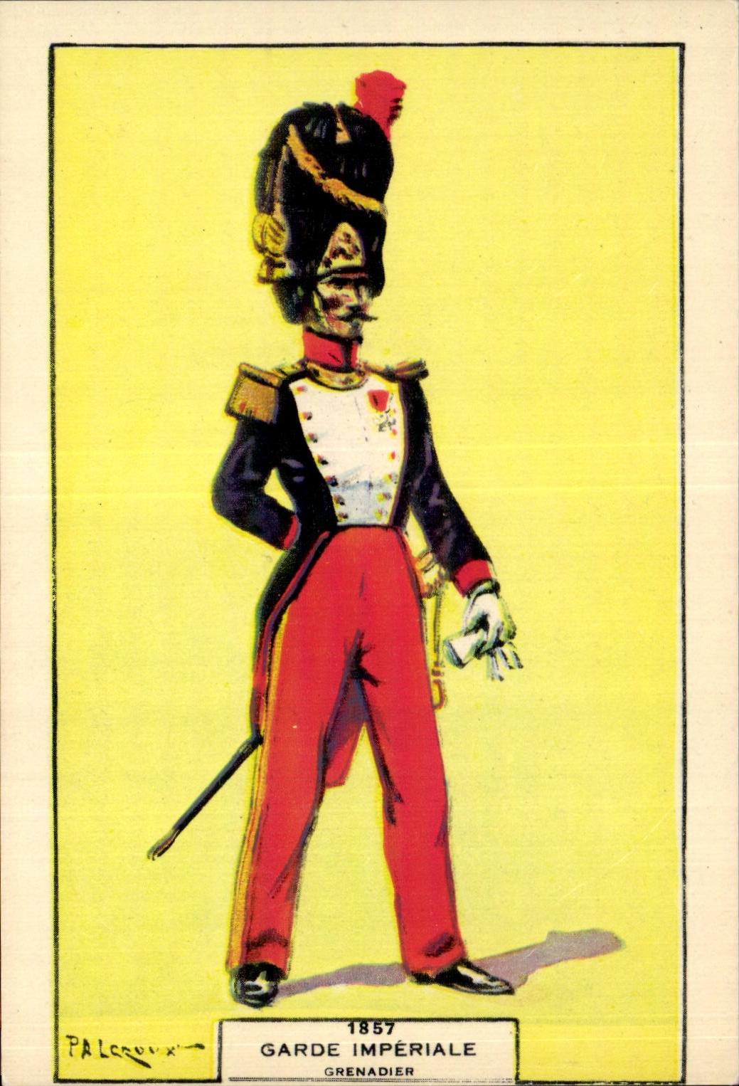 CPA Militaria Uniforme Garde imperiale 1857 Grenadier