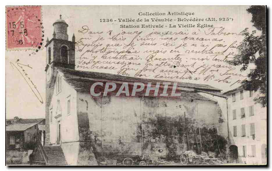 Belvedere - Vallee de la Vesubie Station Estivale - La Vieille Eglise - CPA 