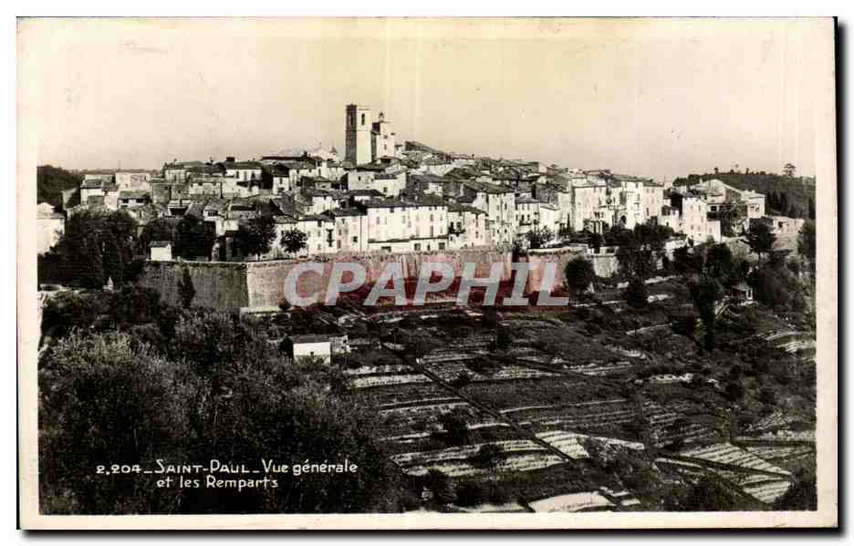 Saint Paul - Vue Generale - Les Remparts - CPA 