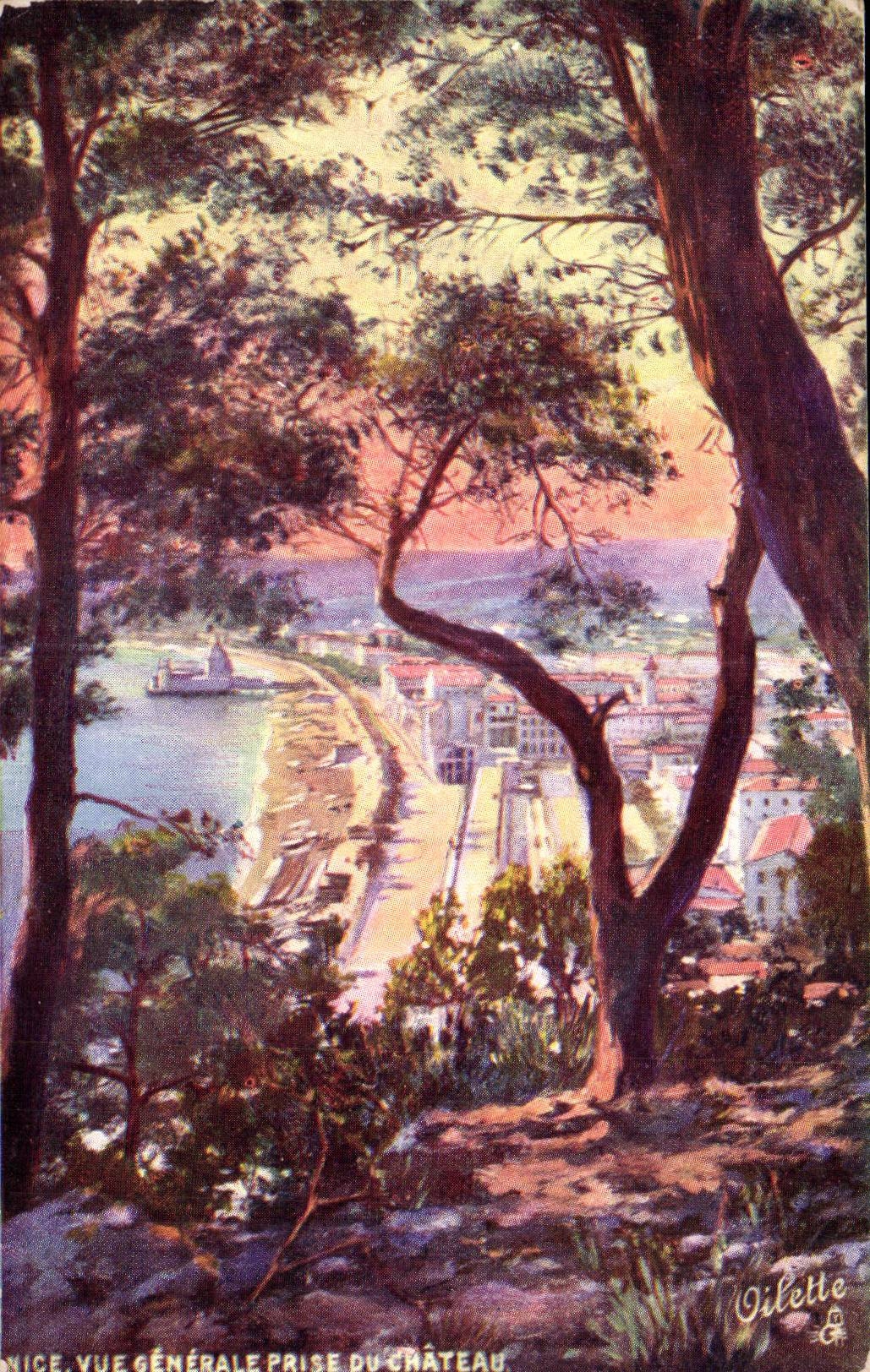 Nice - Carte Postale Tuck - Vue Generale prise du chateau - CPA 