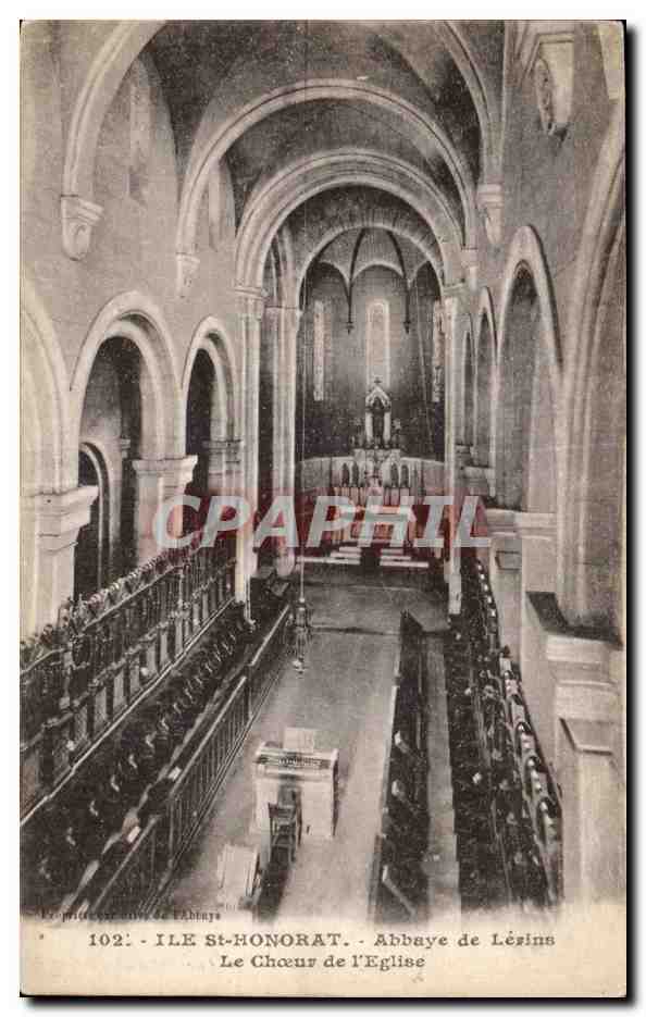 Ile St Honorat - Abbaye de Lerins - L Eglise - CPA 