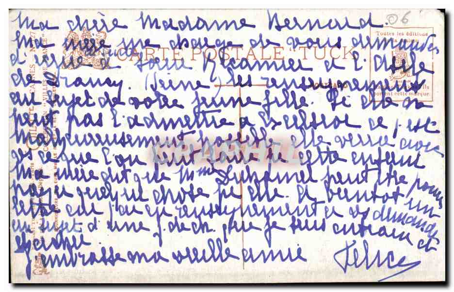 Cannes - Les Rochers de la Bocca - CPA  — Verso