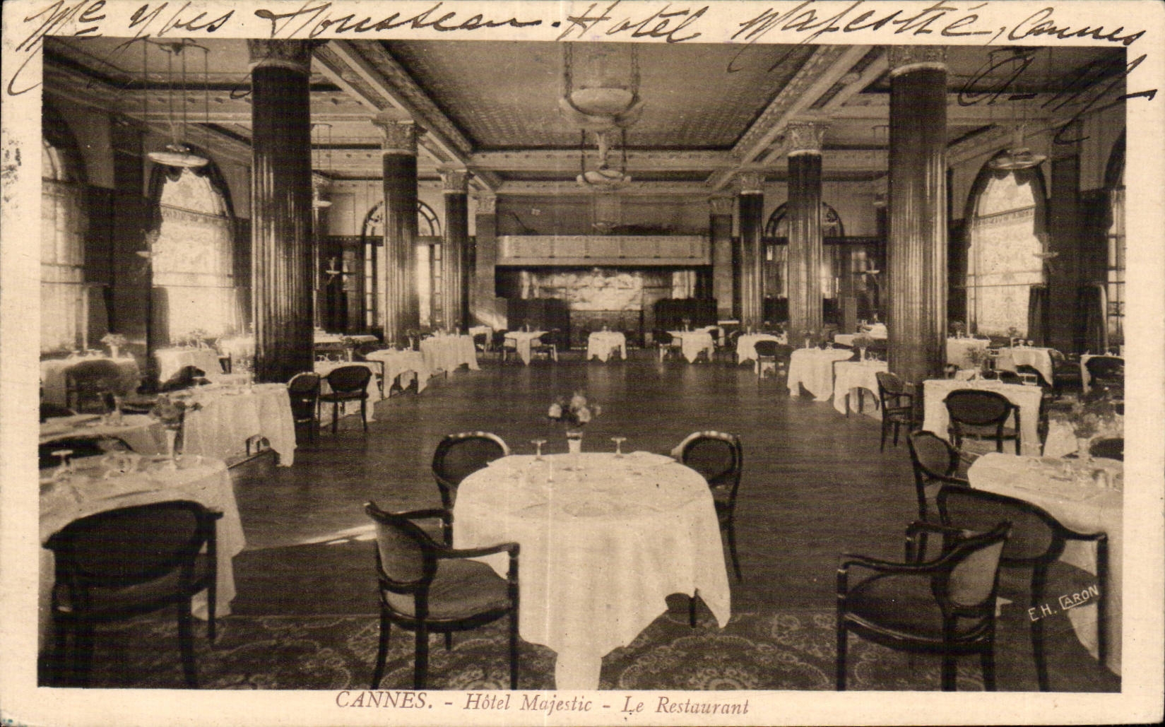Cannes - Hotel Majestic - Le Restaurant - CPA 