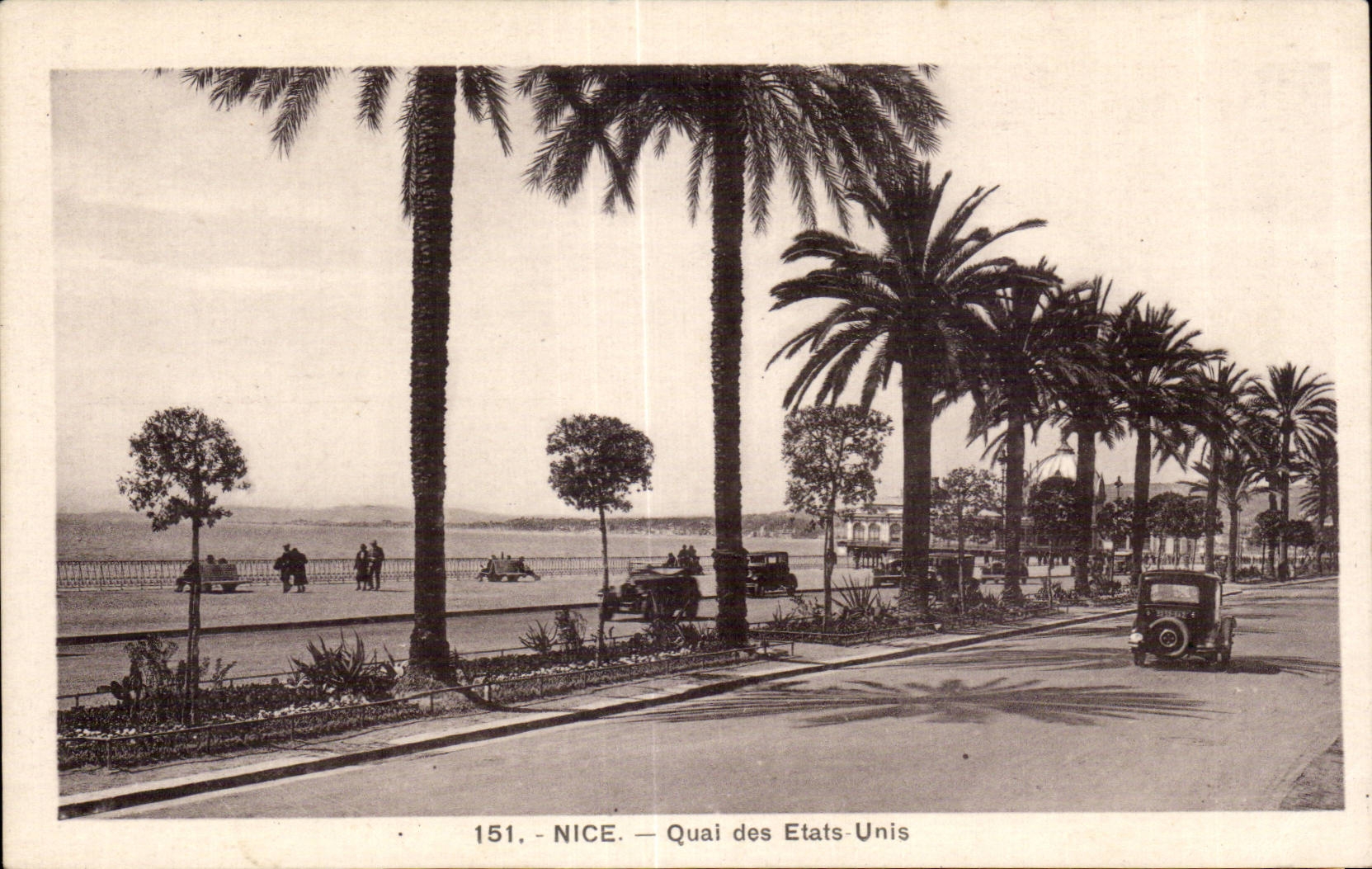 Nice - Quai des Etas Unis - CPA - Recto