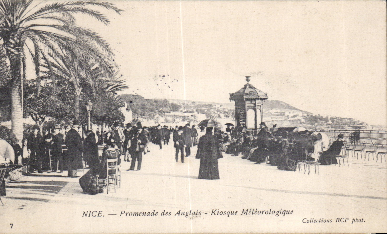 Nice - Promenade des Anglais Kiosque metereologique - CPA 