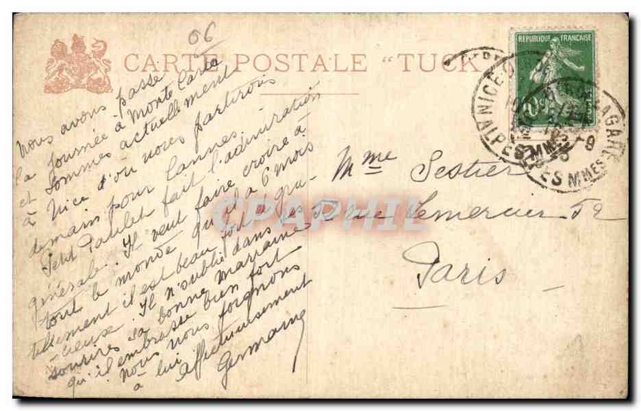 Nice - Entree de la Poissonniere - CPA  — Rückseite