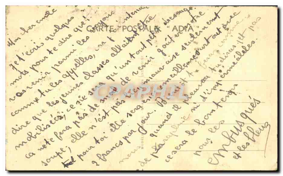 CPA Fantaisie Militaria Cass Et pas de parapluie Illustrateur — Verso