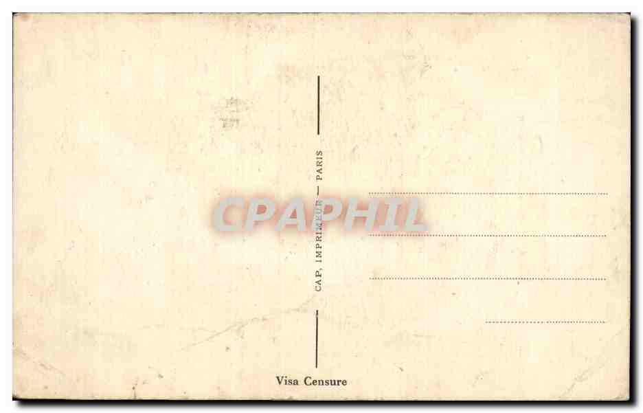 CPA Fantaisie Humour Militaria L obese — Achterkant