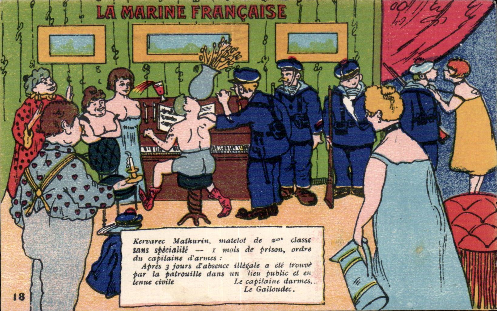 La Marine Française — scène de patrouille — G. ARTAUD, éditeur, Nantes