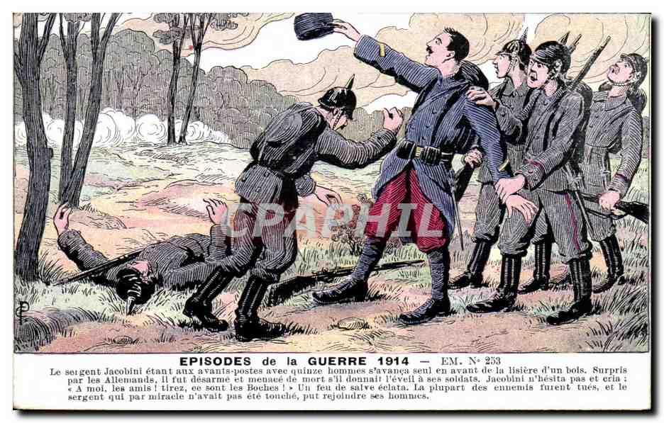 CPA Fantaisie Militaria Humour Episodes de la guerre 1914 